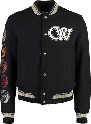 Varsity Wool Bomber Jacket