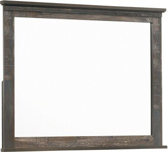 Furniture Ridgedale Dresser Mirror Weathered Dark Brown - 40.00'' x 1.75'' x 32.00''