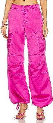 The Andamane Lizzo Cargo Pant in Fuchsia