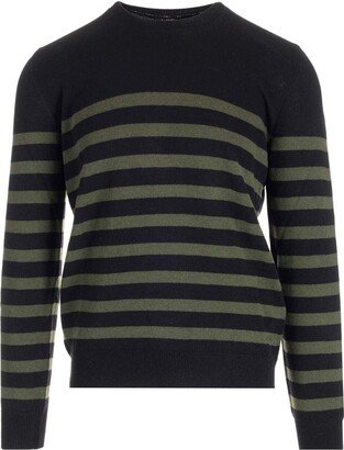 Striped Long-Sleeved Sweater