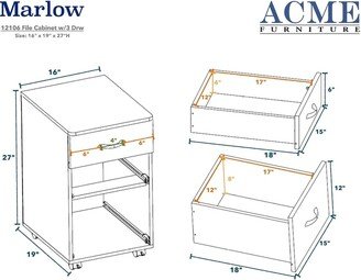 Calnod File Cabinet in Espresso