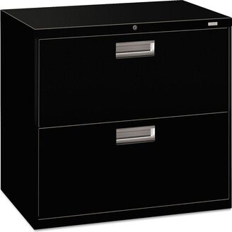 HON 600 Series Black 30-inch Wide 2-drawer Lateral File Cabinet