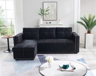 [Pre Sale]AOOLIVE Sectional sofa with pulled out bed with storage