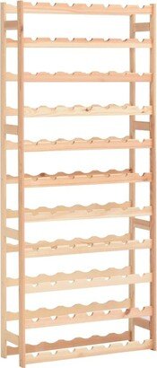 Wine Rack for 77 Bottles Pinewood - Beige/khaki