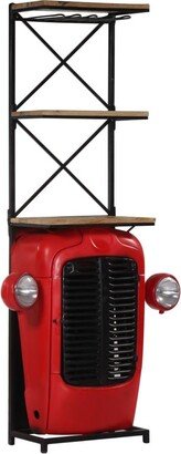 Tractor Wine Cabinet 19.3x12.2x67.7 Solid Mango Wood