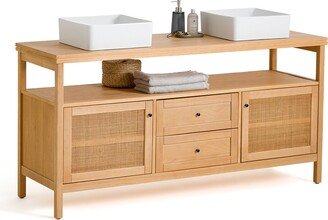 La Redoute Interieurs Gabin L160cm Pine Double Sink Vanity Unit