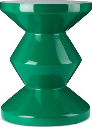 POLSPOTTEN Green Zig Zag Stool