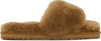 Tan Open-Toe Slippers