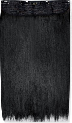 LullaBellz Thick 18 1-Piece Straight Clip in Hair Extensions (Various Colours) - Jet Black