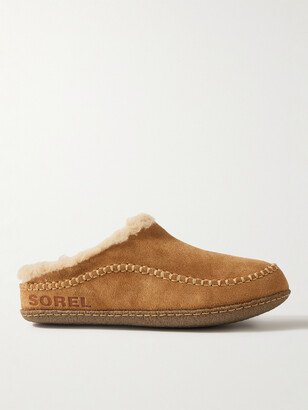 Lanner Ridge™ Faux Shearling-Lined Suede Slippers
