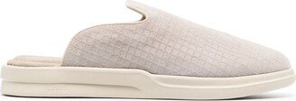 Lusso Waffle-Effect Suede Slippers