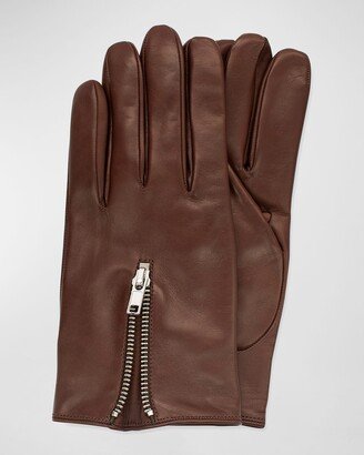 Men's Napa Leather Gloves with Zipper