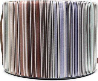 Stripe-Pattern Foot Stool