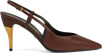 Leather Slingback Pumps-AC