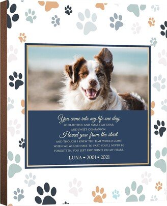 Custom Pet Portrait | Memorial Plaque Cat Gift Come Into My Life Sympathy Wooden Signs Dog