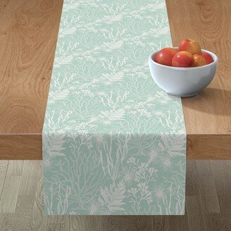 Table Runners: Poseidon Table Runner, 72X16, Green