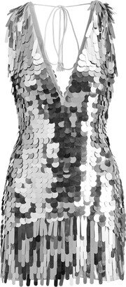 Raevynn Phoenix Dress In Silver Sequins