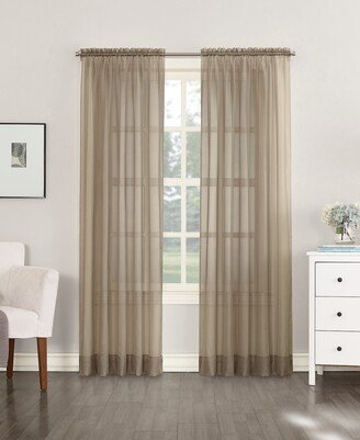No. 918 Sheer Voile Rod Pocket Top Curtain Panel, 59