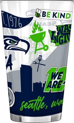 Seattle Seahawks 16 Oz Native Pint Glass