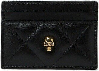 Quilted Skull Stud Cardholder