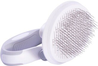 'Gyrater' Travel Self-Cleaning Swivel Grooming Slicker Pet Brush