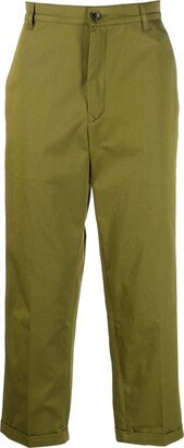 Straight-Leg Tailored Trousers-GH