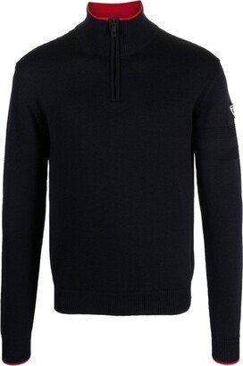 Half-Zip Merino Knitted Jumper