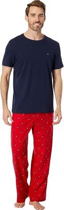 Cozy Fleece Pajama Set (Ruby) Men's Pajama Sets