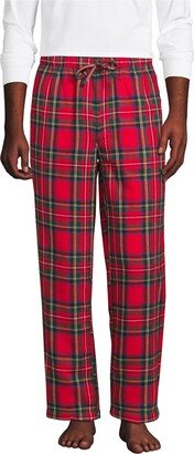 Men's Tall High Pile Fleece Lined Flannel Pajama Pant