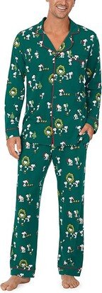 Bedhead PJs Long Sleeve Classic PJ Set (Joyful Snoopy) Men's Pajama Sets