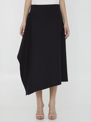 Asymmetric Midi Skirt