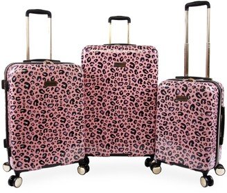 Printed 3-Pc. Hardside Luggage Set