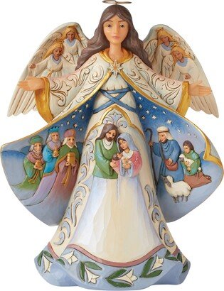 Jim Shore Nativity Angel with Robe Scene Figurine