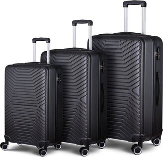 EDWINRAY 3Pic Luggage Sets Expandable Spinner Luggage Suitcase Sets 20