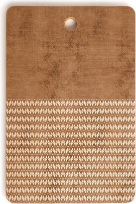 Sheila Wenzel-Ganny Two Toned Tan Texture Rectangle Cutting Board