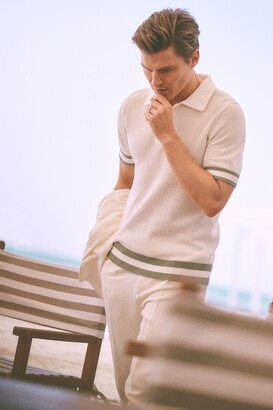 Ché Knitted Half-Button Polo Shirt