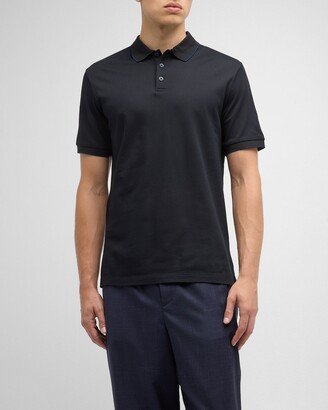 Men's Tipped Jersey Polo Shirt