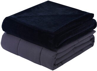 Closeout! Plush 15lb Weighted Blanket with Washable Cover