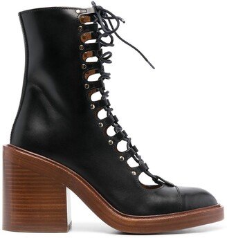 Lace-Up 100mm Boots