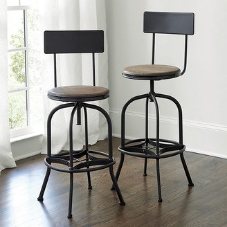 Allen Adjustable Stool with Backrest