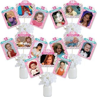 Girl 13Th Birthday - Official Teenager Party Picture Centerpiece Sticks Photo Table Toppers 15 Pieces