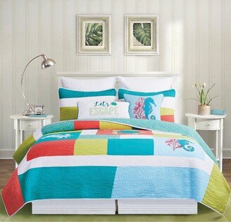 Santorini King Quilt Set