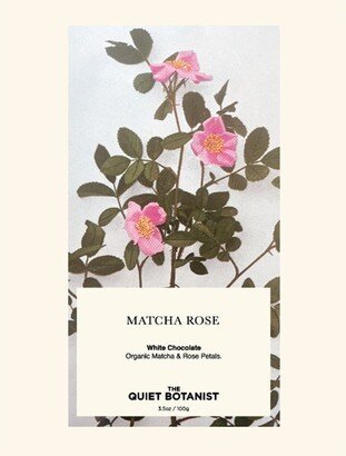 The Quiet Botanist Matcha Rose Chocolate Bar