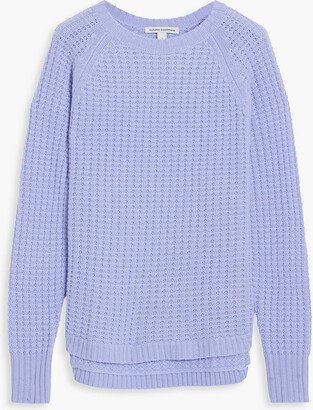 Waffle-knit cashmere sweater