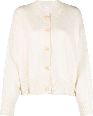 Round-Neck Cashmere Cardigan-AB