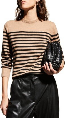 Sanni Crewneck Striped Cashmere Sweater