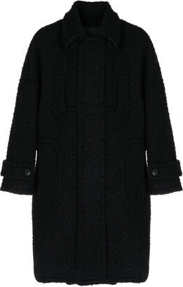 Heavy Bouclé single-breasted coat