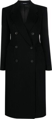 Double-Breasted Notched Coat-AA