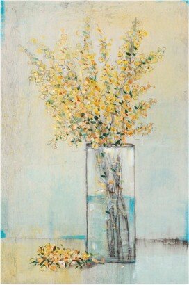 Tim Otoole Yellow Spray in Vase I Canvas Art - 37 x 49