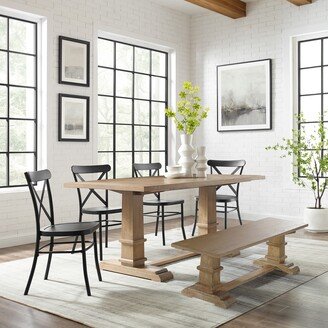 Crosley Furniture Joanna 6Pc Dining Set W/Camille Chairs